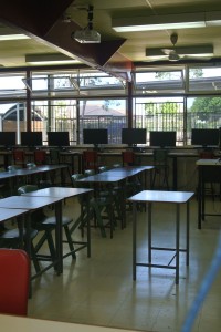 Ein Klassenzimmer der Schule